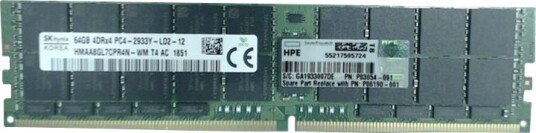 HPE SmartMemory DDR4 LRDIMM ECC 64GB 2933MHz P00926-H21