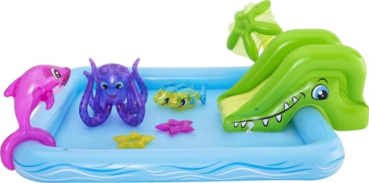 Bestway Basseng m/sklie og figurer 239x206x86cm 1550883 1007916