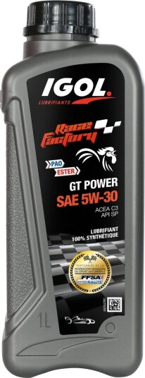 Motorolje IGOL Race Factory GT Power 5W30 1L Motorolje IGOL Race Factory GT Power 5W30 1L