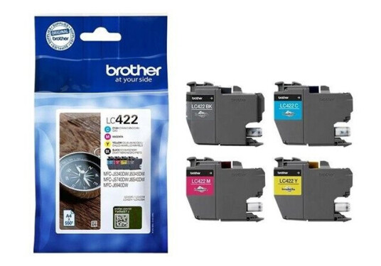 Brother LC 422 Multipack - Blekkpatron Blå