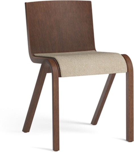 Audo Copenhagen - Ready Dining Chair Seat Uph. Red Stained Oak Fabric Cat. 0 Bouclé 02 Spisestoler Matias Møllenbach,Nick Rasmussen Audo Copenhagen - Ready Dining Chair Seat Uph. Red Stained Oak Fabric Cat. 0 Bouclé 02 Spisestoler Matias Møllenbach,Nick Rasmussen