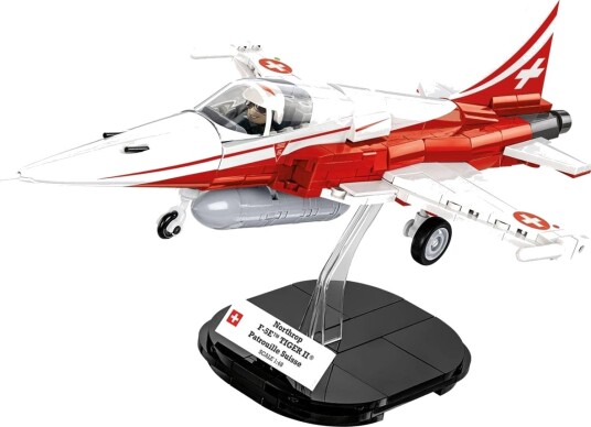 Cobi Armed Forces F-5e Tiger Ii Byggesett Patrouille Suisse 6+ År 351 Deler