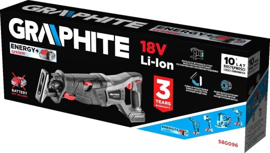 Graphite Bajonettsag Energy+ (Uten Batteri Og Lader) 18 v