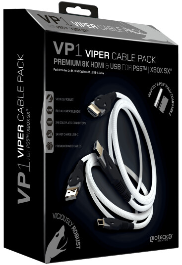 Gioteck Premium HDMI & USB-C Kabelpakke for PS5/Xbox