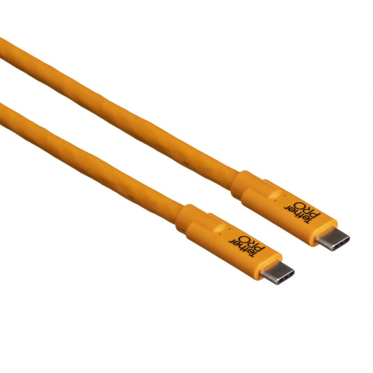 TetherPro USB-C kabel 0,9m Oransje - Høy synlighet TetherPro USB-C kabel 0,9m Oransje - Høy synlighet