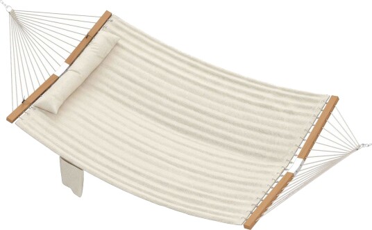 Utendørs hengekøye med pute og magasinlomme – 200x140cm Utendørs hengekøye med pute og magasinlomme – 200x140cm