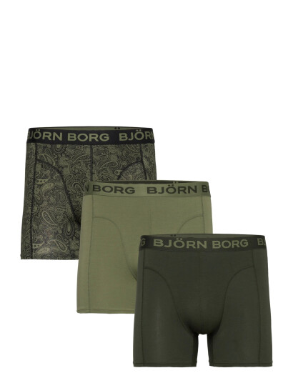 Björn Borg Bamboo Boxer 3P - Khaki green - S