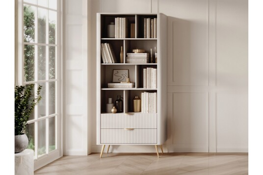Forba Bokhylle 88 cm Beige