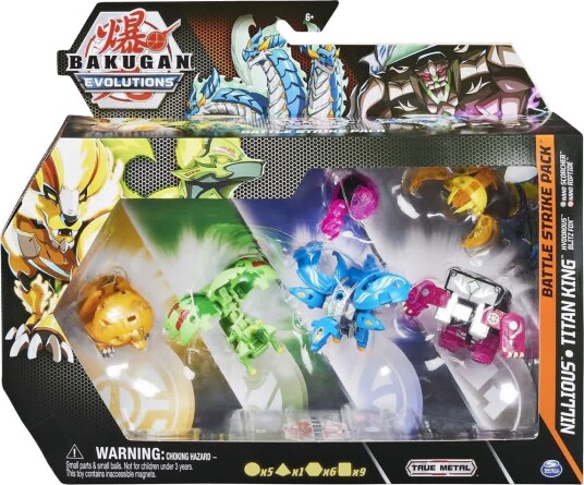 Bakugan Evolutions Battle Strike Nillious Og Titan King Figurer