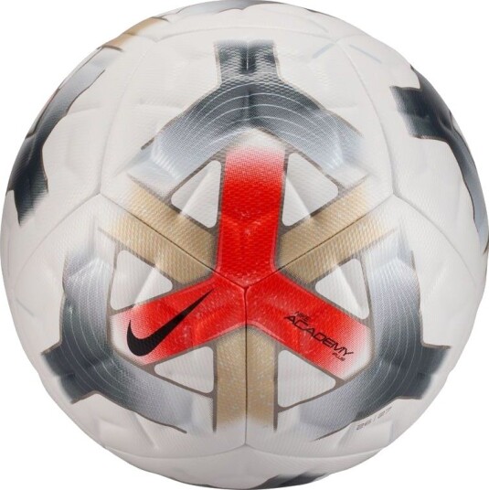 Nike Fotball Academy Plus Break Em' Hvit/Rød/Antrasitt Str. 4
