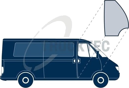 Pynte / beskyttelseslist siderute TRUCKTEC AUTOMOTIVE 01.50.017
