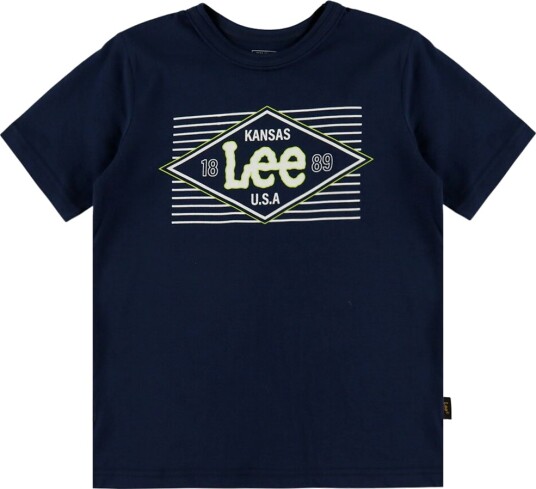 Lee T skjorte Kansas Grafikk Navy Blazer Lee 8 9 år 128 134 T skjorte Marineblå