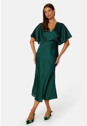 Bubbleroom Occasion Selena Satin Dress Dark green 36 Bubbleroom Occasion Selena Satin Dress Dark green 36