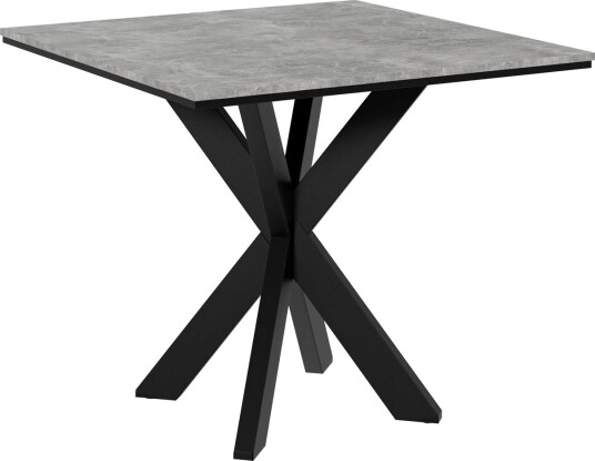 Fynrel Spisebord 90 cm Kvadratisk - Svart/Grå
