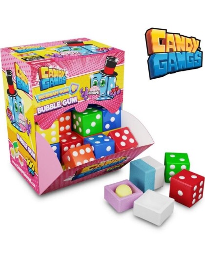 100 stk Diceman Gum Terningformede Tyggegummier med Sukkertøy 340 gram 100 stk Diceman Gum Terningformede Tyggegummier med Sukkertøy 340 gram