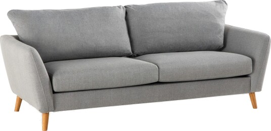 Trend 3 seters Stoffsofa Lys grå