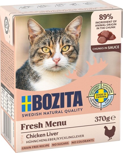 Bozita Tetra Biter I Saus Kyllinglever 6 X 370 G