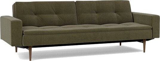 Sovesofa Dublexo med Armlener & Mørk Styletto ben B 2014030