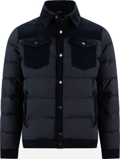 Monel Micke down jacket with alcantara XXL blå herre