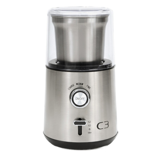 C3 Kaffekvarn Design 85g 200W CG700 Borstad Rostfri stål C3 Kaffekvarn Design 85g 200W CG700 Borstad Rostfri stål