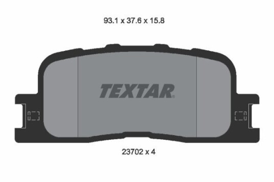 Bremseklosser TEXTAR 2370201 Bremseklosser TEXTAR 2370201