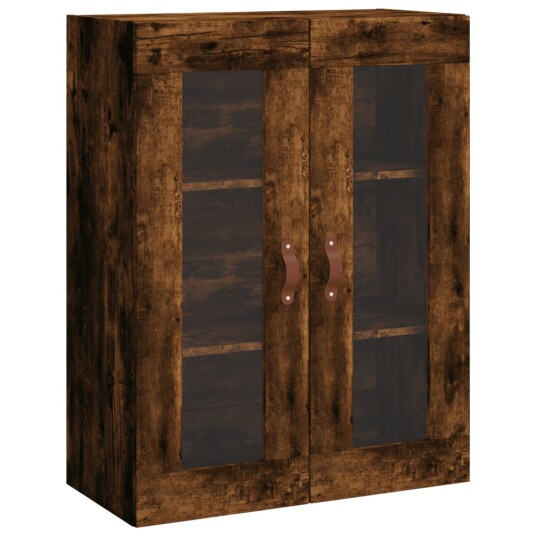 vidaXL Highboard røkt eik 69,5x34x180 cm konstruert tre 8720845476762