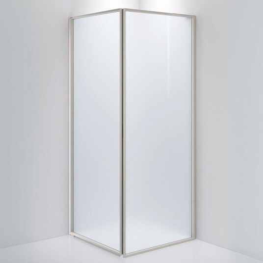 INR Iconic Nordic Rooms Dusjhjørne Edge 13 Måltlpasset - Venstre / Stone Frostet Glass