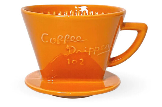 Cafec Arita Ware Trapezoid Dripper - Orange