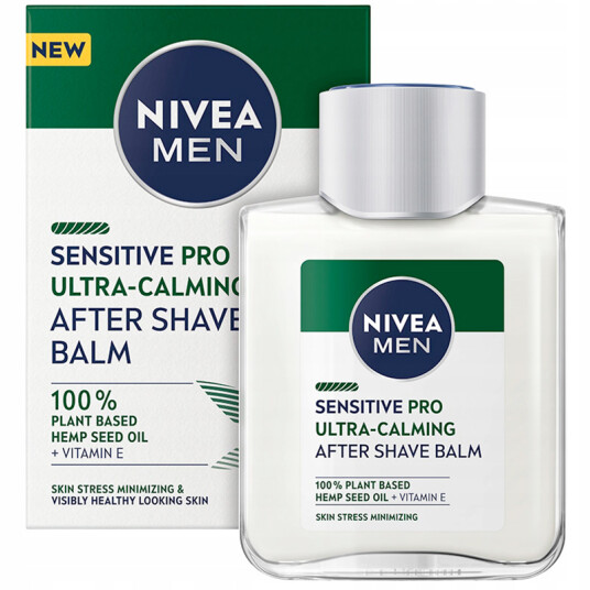 Nivea Aftershave Balsam Sensitive Pro Hemp Seed Oil 100 ml. Nivea Aftershave Balsam Sensitive Pro Hemp Seed Oil 100 ml.