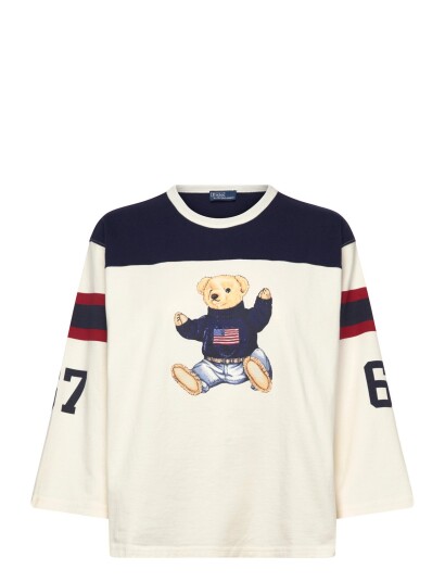 Polo Ralph Lauren 20/1S Even Jsy Knt T Shirt   Cream   S