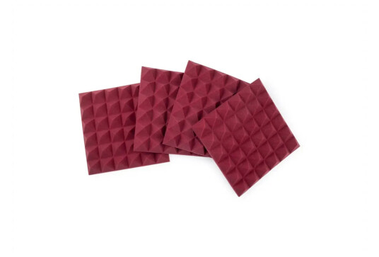 Gator Frameworks Gfw-Acpnl1212pbdy-4pk 4 Pack Of Burgundy 12x12" Acoustic Panel
