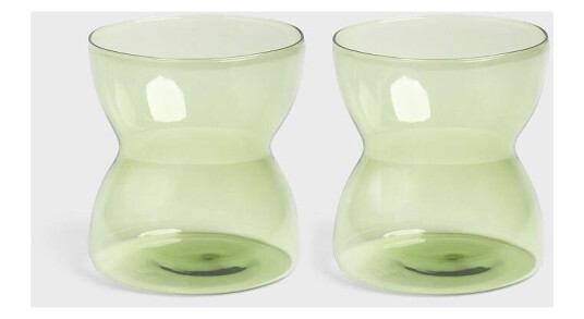 &Klevering Totem Glass Grønn 2stk