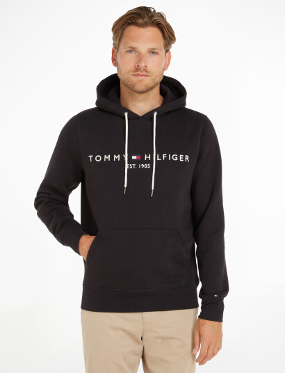 Tommy Hilfiger Core Tommy Logo Hoody - Black - S
