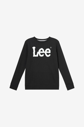 Lee Collegegenser Wobbly Lee Graphic LB Crew Svart