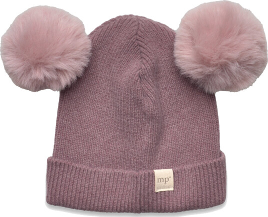 mp Denmark Bergen Hat - Pompons - Purple - 47/49