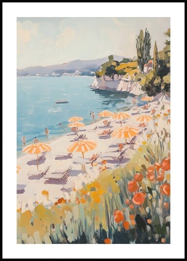 Sunny Beach Day Plakat Plakat / 100x150cm