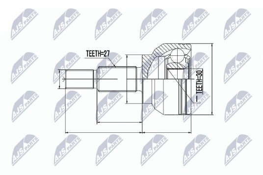 Nty Drivknute drivaksel NTY NPZ RE 036