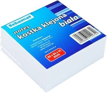 Schemat Notes Kloss Med Lim Hvit 83X83x35 Mm2742 Sch