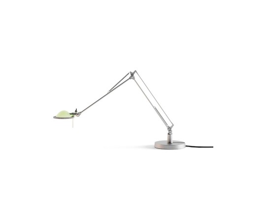 Luceplan Berenice Bordlampe 30x30 Sage Green Glass/Alu