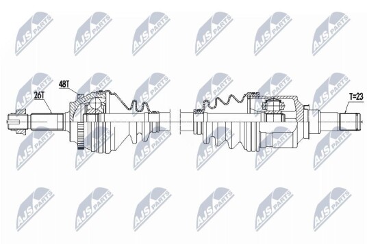 Nty Drivaksel NTY NPW TY 175 Nty Drivaksel NTY NPW TY 175