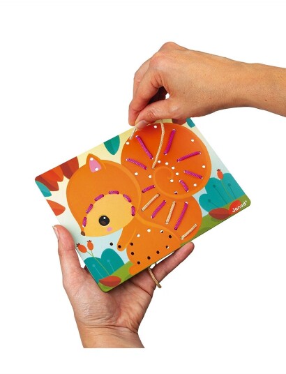 Janod Lacing Toy Orange