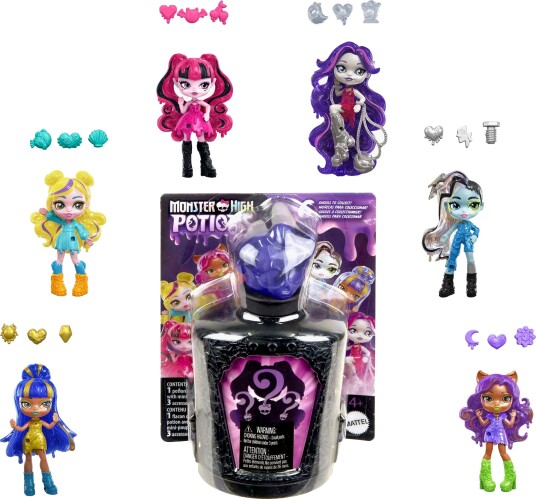Monster High Potions Miniatyrdukke Blandet