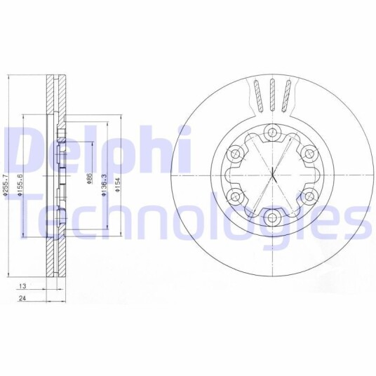 Bremseskive DELPHI BG3559