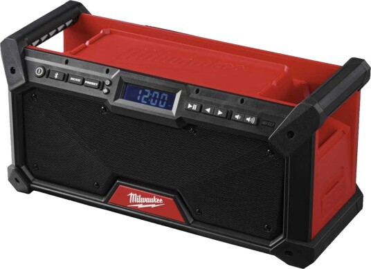 Milwaukee M18 RADDAB+G2 DAB+/FM Radio med Bluetooth Svart/Rød Milwaukee M18 RADDAB+G2 DAB+/FM Radio med Bluetooth Svart/Rød