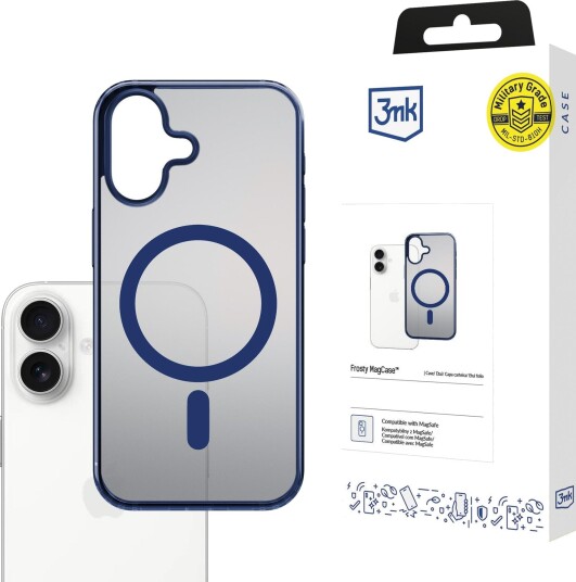 3mk Frosty MagCase Deksel til iPhone 17 Blå