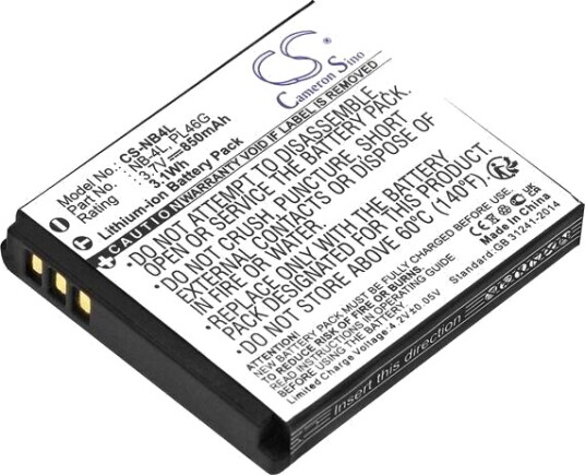Canon Digital IXUS 80 IS batteri (850 mAh 3.7 V) Canon Digital IXUS 80 IS batteri (850 mAh 3.7 V)