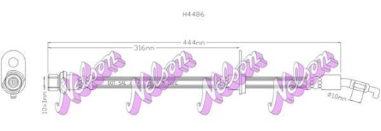 Bremseslange KAWE H4486 Bremseslange KAWE H4486