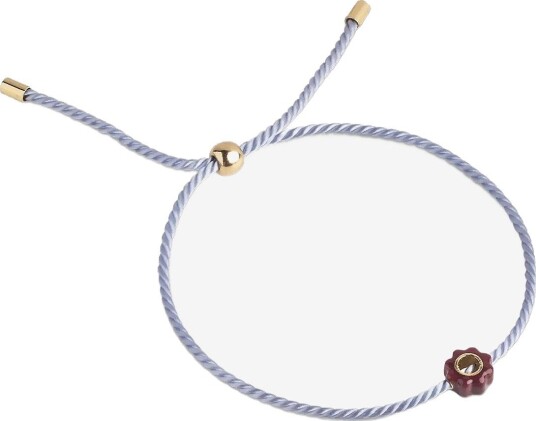 Enamel Copenhagen Bracelet Enamel Tokens STEEL BLUE/BORDEAUX 19 cm