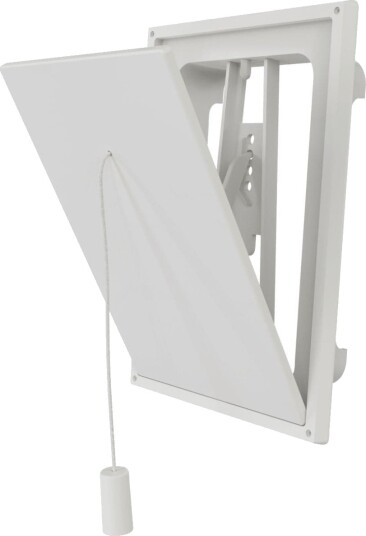 Flexit KLAFFVENTIL HVIT PLAST 6X6 - 49006