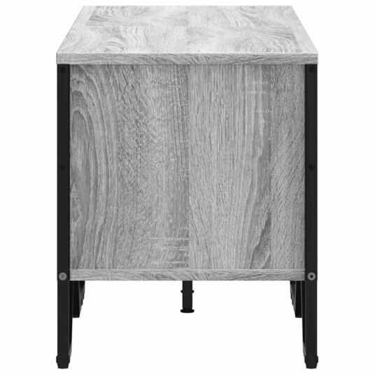 TV-benk grå sonoma 122x34x41 cm konstruert tre 848572
